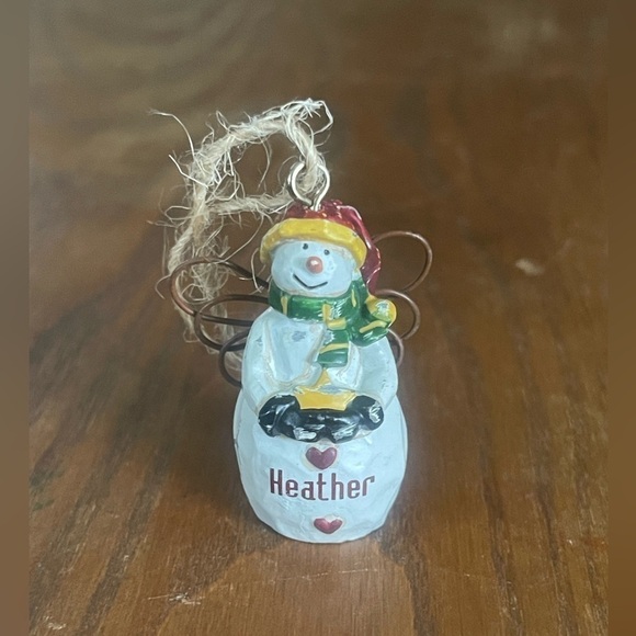 Holiday Snowman miniature Ornament personalized - Picture 2 of 5